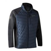 VESTE DEERHUNTER MOOR PADDED JACKET WITH KNIT DARK BLUE