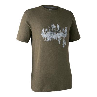 Tee-shirt manches courtes deerhunter cedar kaki