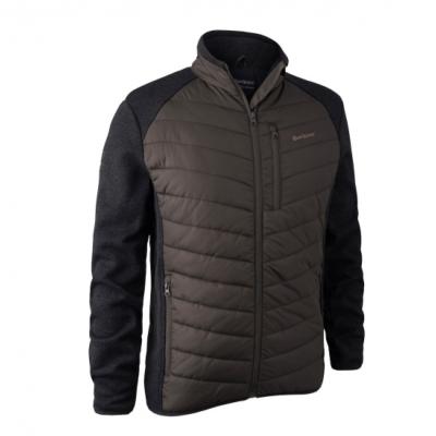 VESTE DEERHUNTER MOOR PADDED JACKET WITH KNIT BROWN